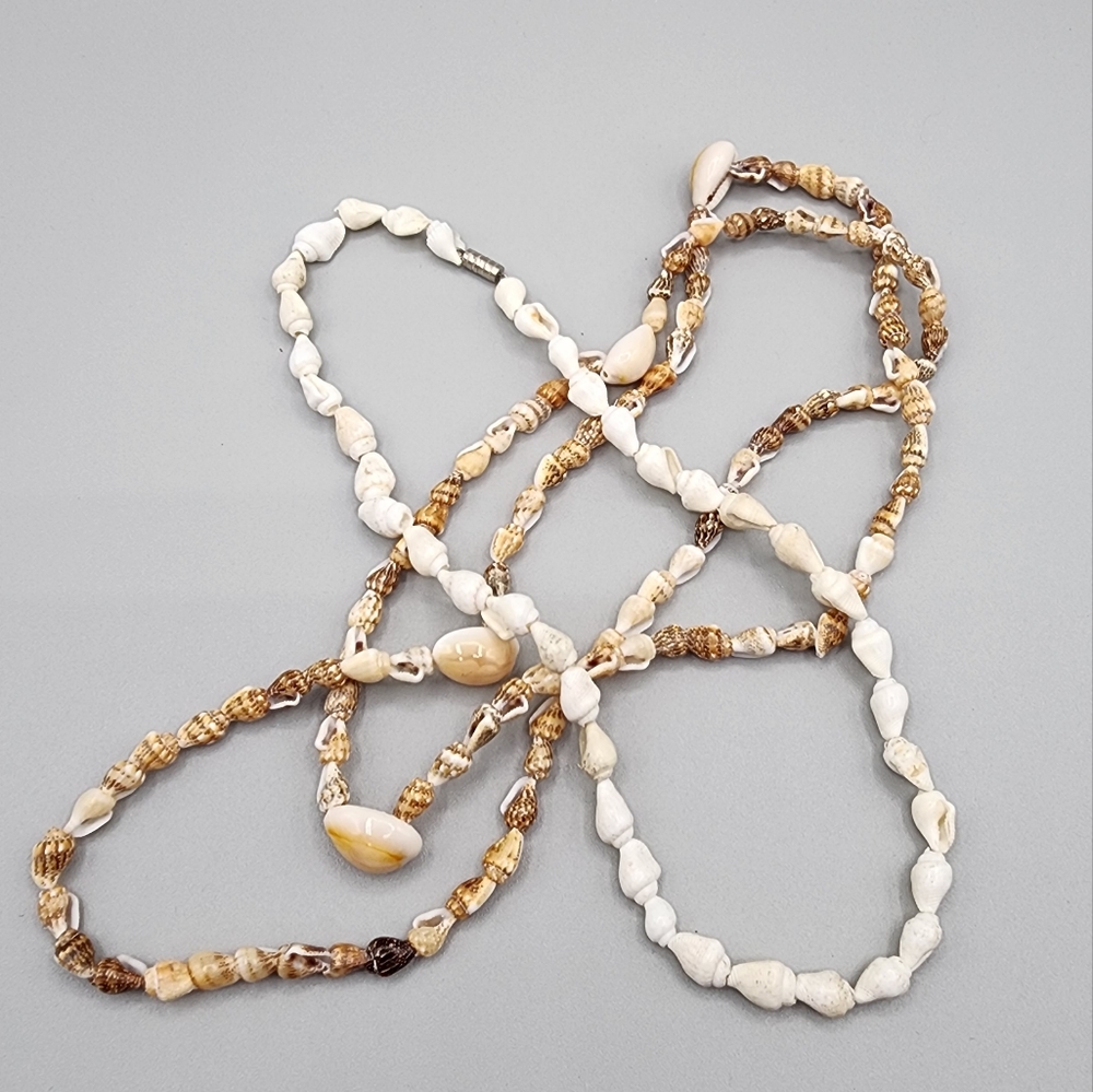 Vintage 70's‎ Shell Necklaces.